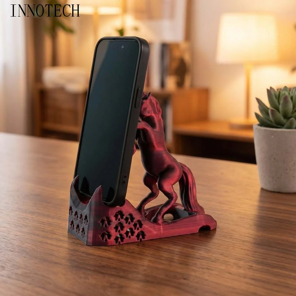 

Figure Toys Horse Frame Phone Holder Anti-slip Statue Horse Mobile Phone Stand Portable Multi-functional Cell Phone Bracket