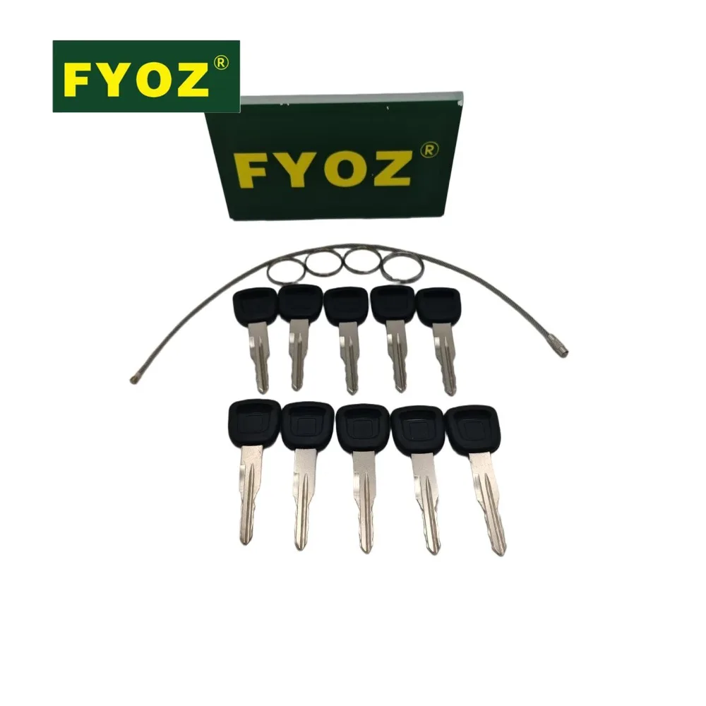 10PCS Ignition Switch Keys 81840 For Kubota B L and M Series Tractors T0270-81840 T0270-81820 81840 For Kubota Keys Tractor Part
