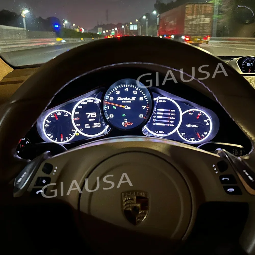 Ekran prędkościomierza samochodowego Virtual Cockpit dla Porsche Cayenne 2010-2017 Deska rozdzielcza Cyfrowy odtwarzacz multimedialny QLED HeadUnit