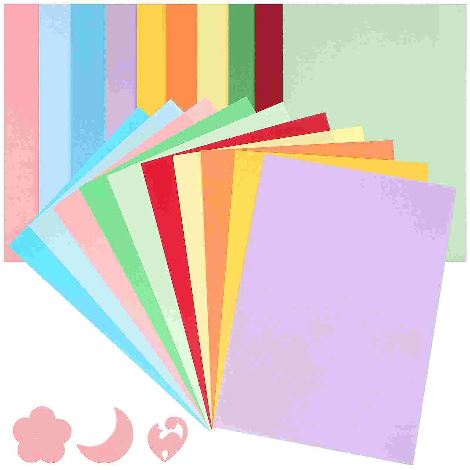 100 Sheets Decoupage Paper Color Cardboard Colored Cardstock Pulp Beige