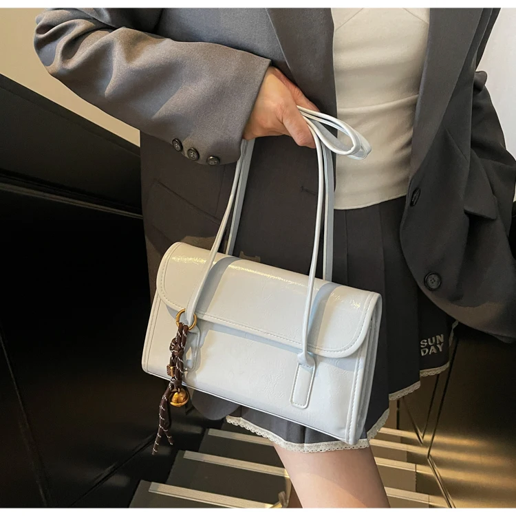 

Элегантная женская сумка через плечо из натуральной кожи с классическим дизайном, повседневная мода