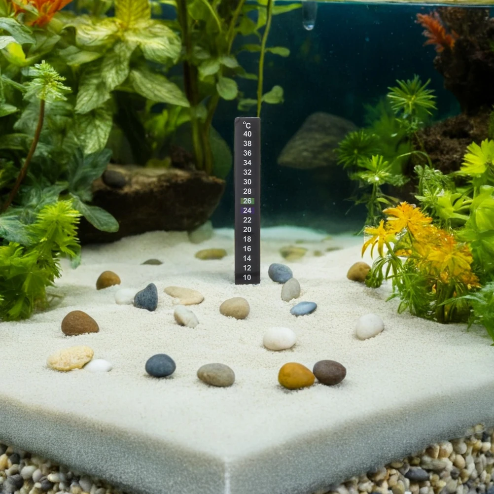 

8 Pcs Fish Tank Temperature Sticker Aquarium Water Strips Thermometer Test Decor