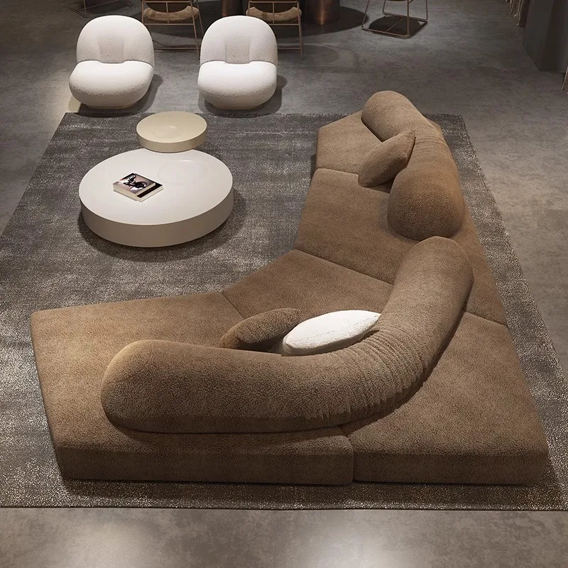 

Rock sofa Modular sofa Italian minimalist special-shaped sofa Chenier sofa Magic map matte cloth sofa