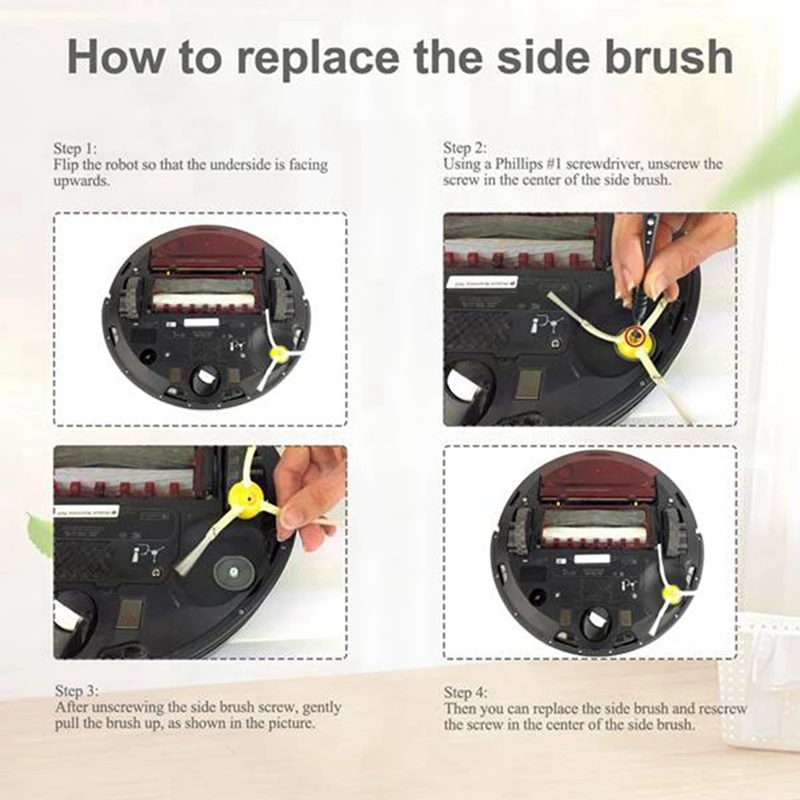 Brosse latérale principale et filtre HEPA, accessoires pour Irobot Roomba 800, 900 Series, 860, 865, 866, 870, 880, 885, 890, 960, 980