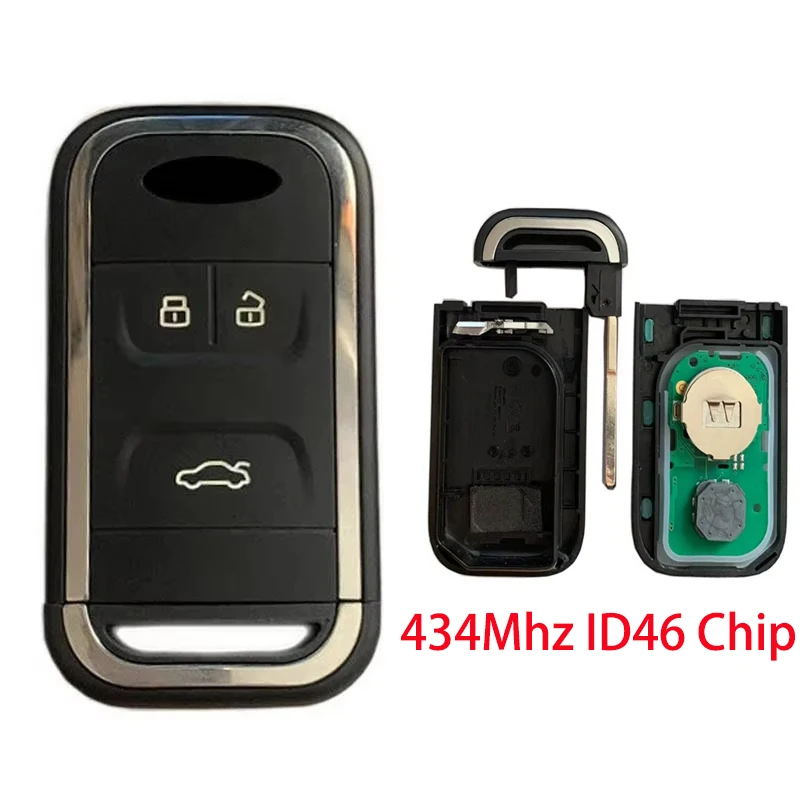 

CN079003 OEM 434Mhz ID46 Chip For New Chery Tiggo 5 Tiggo 7 Tiggo 8 Arrizo 5 6 7 Intelligent Car Keyless Smart Card Key