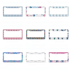 American license plate holder UV process cute animation pattern aluminum alloy license plate frame manufacturer  DIY