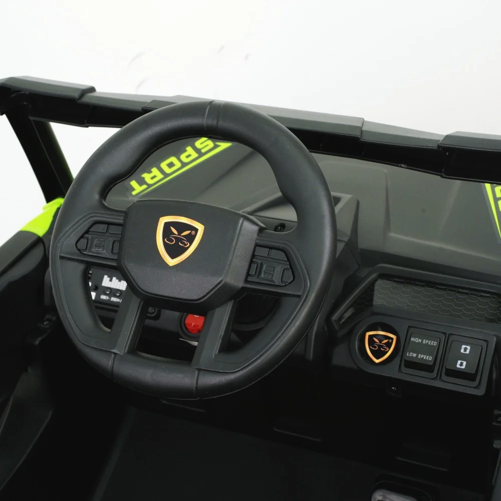 การผจญภัยสุดขั้ว! รถยูทีวีไฟฟ้า 12V สำหรับเด็กอายุ 3-6 ปี พร้อมรีโมทคอนโทรลสำหรับผู้ปกครองและระบบขับเคลื่อนอัตโนมัติ ของเล่นรถยนต์ขับเคลื่อนด้วยไฟฟ้าสำหรับกิจกรรมกลางแจ้งที่สมบูรณ์แบบ