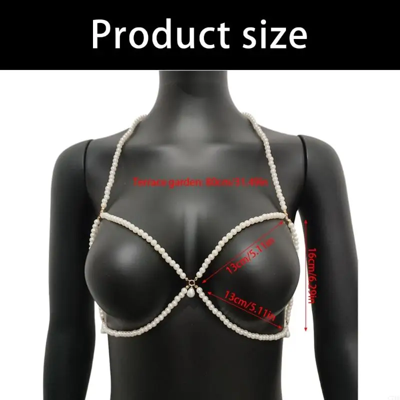 Artisanal Pearls Body Jewelry Adjustable Statement Necklace Accessory