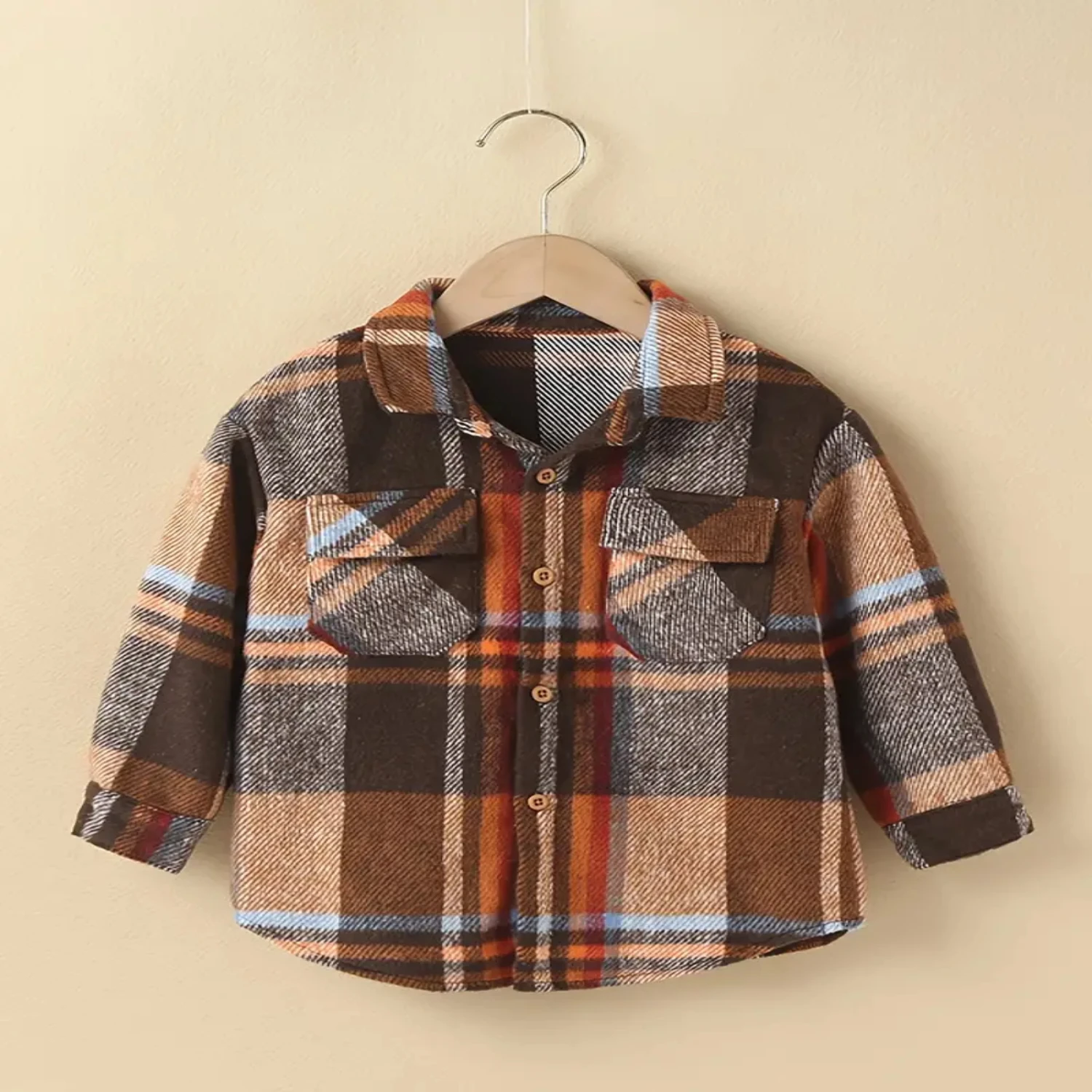 

"Stylish Plaid Flannel Shirt for Toddler - Trendy Long Sleeve Button-Down - Kids Clothes for Every Occasion"