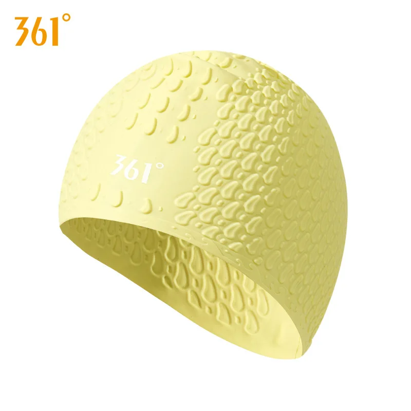 361 ° Volwassenen Waterdichte Flexibele Siliconen Oor Lange Haar Bescherming Surfen Badmuts Plus Size Duiken Hoed Water Sport Baden cap