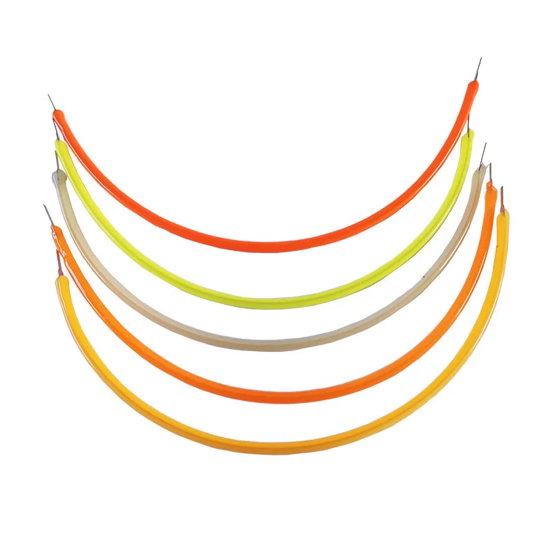 10X Soft 3V 2200K Red Green Blue Pink 130mm 260mm 300mm length Flexible LED Filament Chip for LED bulb light