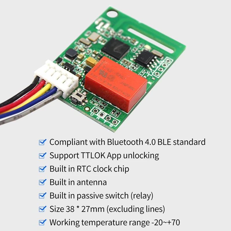 TTLOCK App Remote Electronic Lock Module Board Lock Module Relay Output Door Access Control System