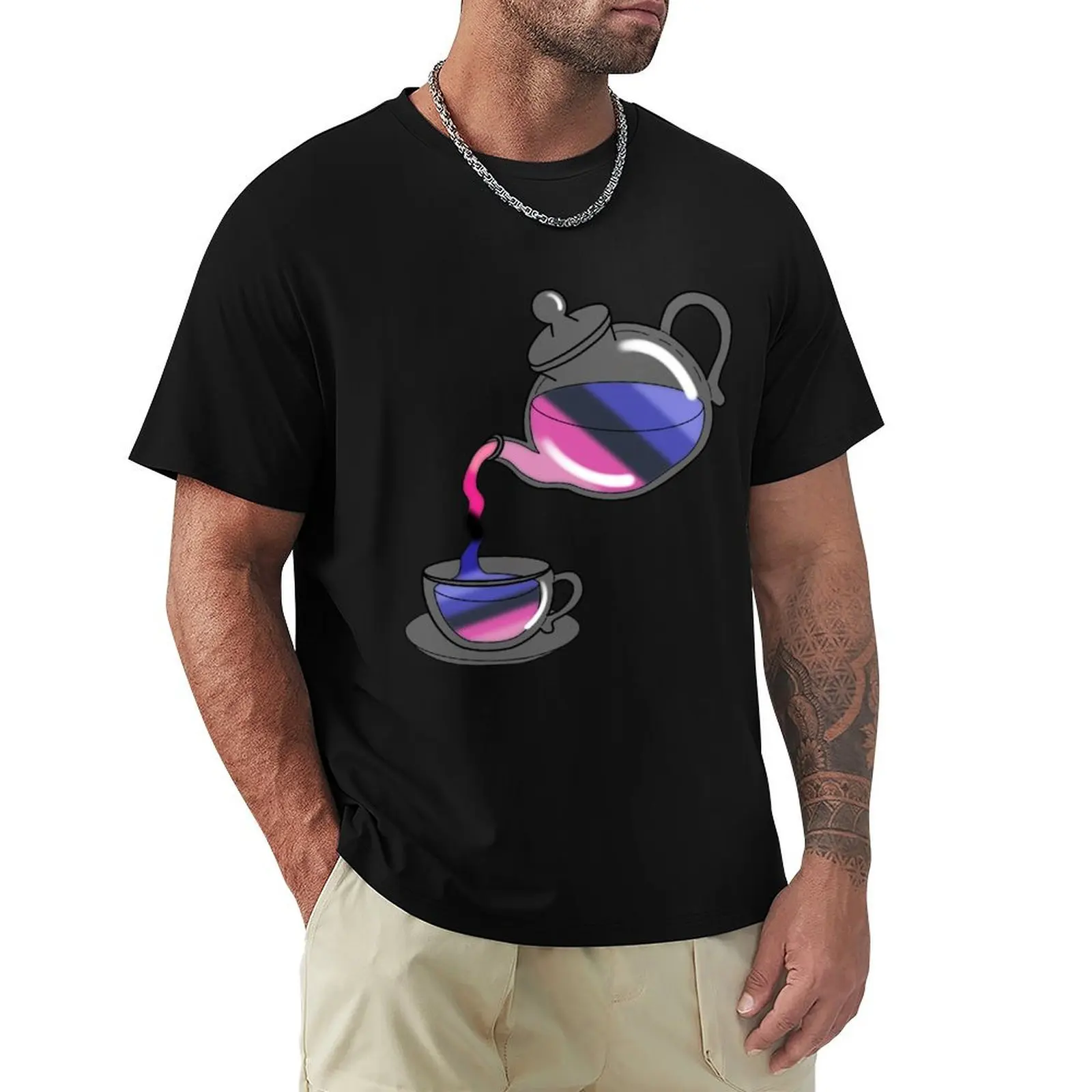 

LGBTea Omnisexual Flag T-Shirt Lightweight Gym Training T-Shirt