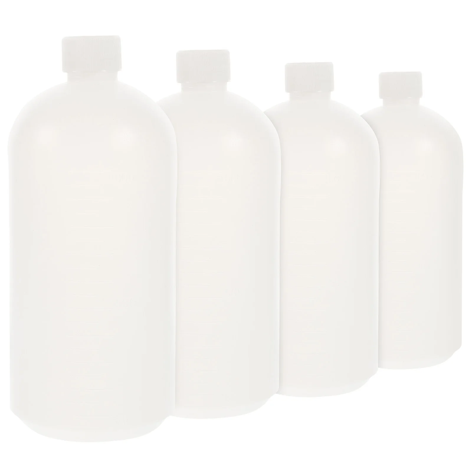 

4Pcs Plastic Bottles with Caps Pe Thin Mouth Reagent Bottles Safe Anti-Leak Liquid Containers Chemical Samples