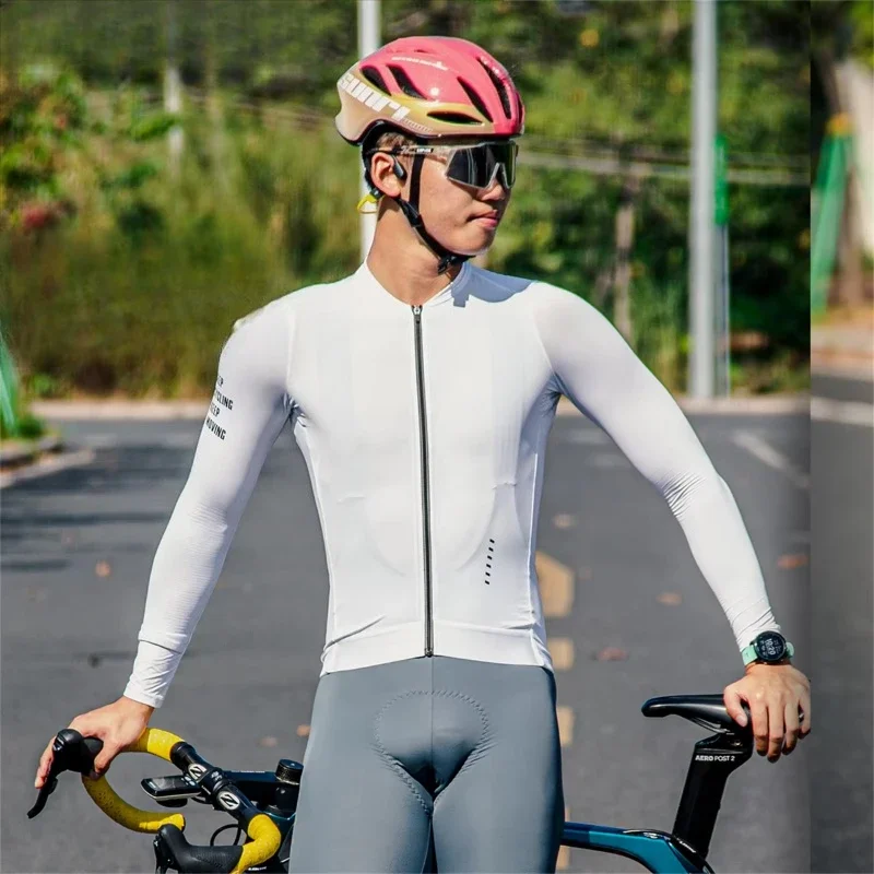 Breathable Quick Drying Compression Cutting Professional Bicycle Clothing Custom Cycling Sweatshirt Men