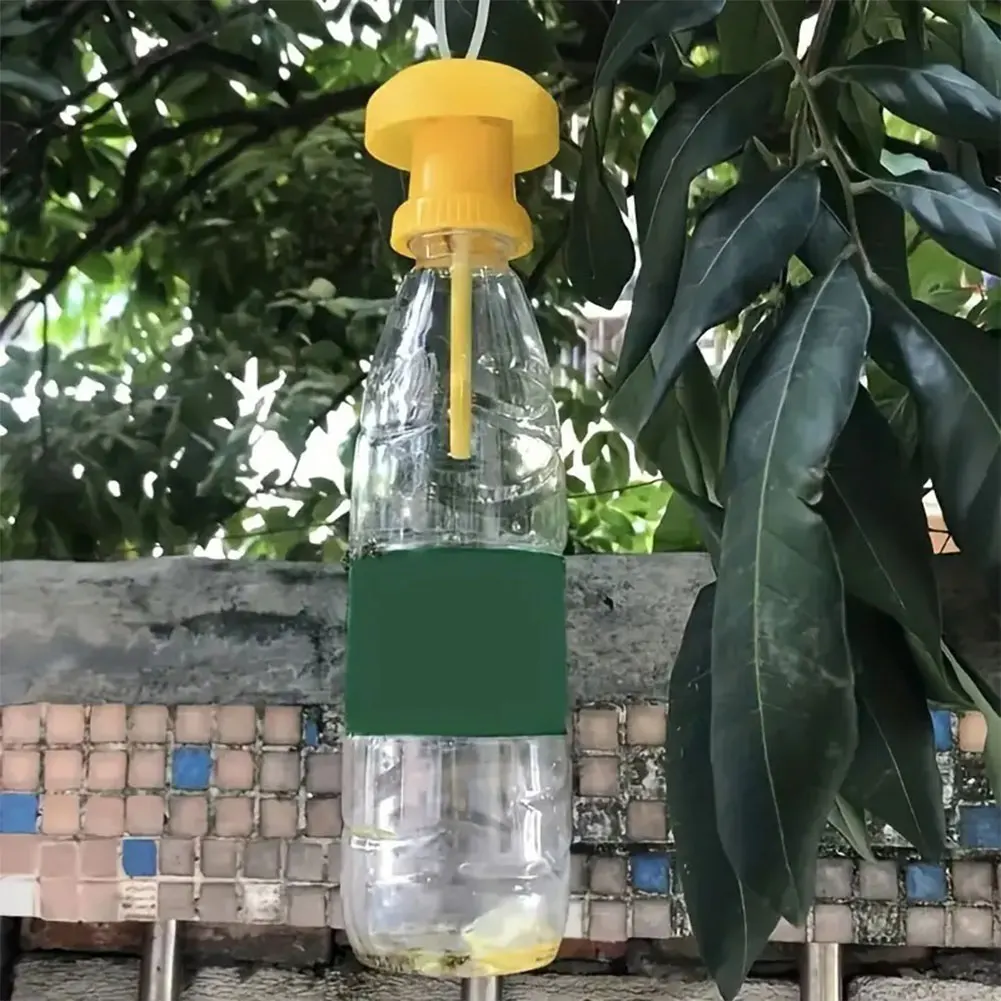 Trampa de plástico para moscas de frutas, atrapamoscas antimoscas, Control de plagas, para casa, jardín, Patio, terraza, huerto
