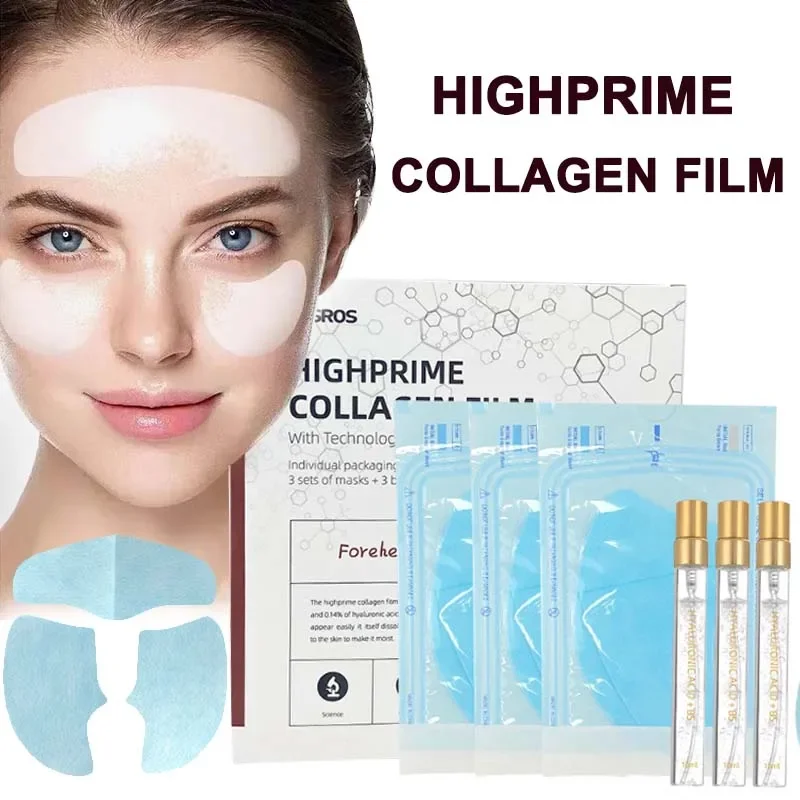 Water Soluble Collagen Film Gel Facial Mask Kit Anti Aging Moisturizing Wrinkle Remover Face Lifting Firming Whiten Face Care