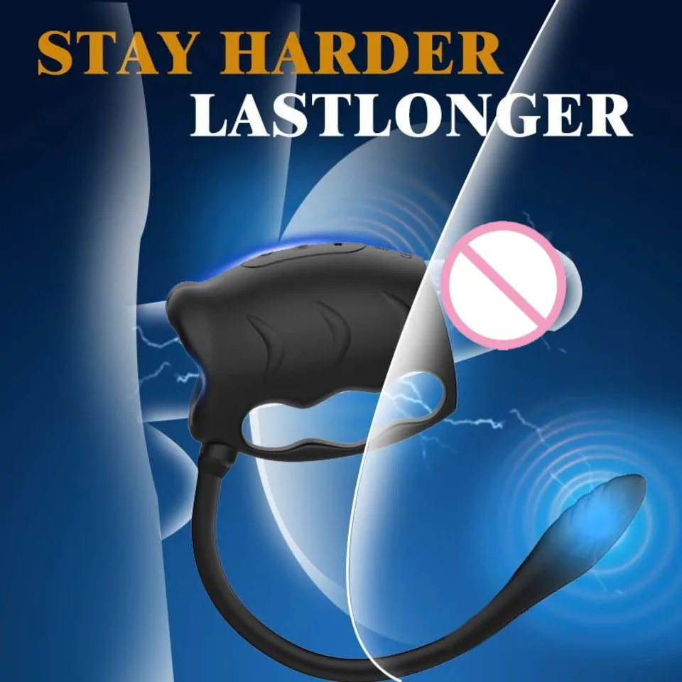 Masseur de Prostate vibrant manchon de pénis anneau de coq prolongateur de pénis vibrateur Stimulation jouet sexuel adulte pour hommes retarder l'éjaculation
