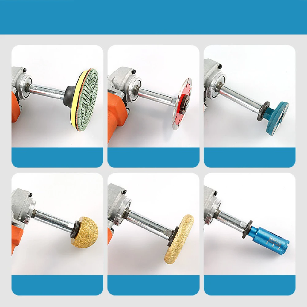 4pcs Extension Rod Replacement For Angle Grinder Polisher 40mm 60mm 80mm 140mm Extension Connecting Rod M10 Thread Adapter Shaft