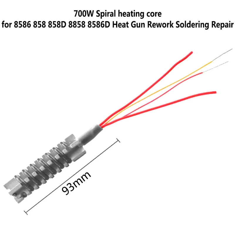 1Pc 220V/110V Hot Air Gun Heating Element Ceramic Heating Core Heater For 858/878/8586 /898DHeat Gun Rework Soldering Repair