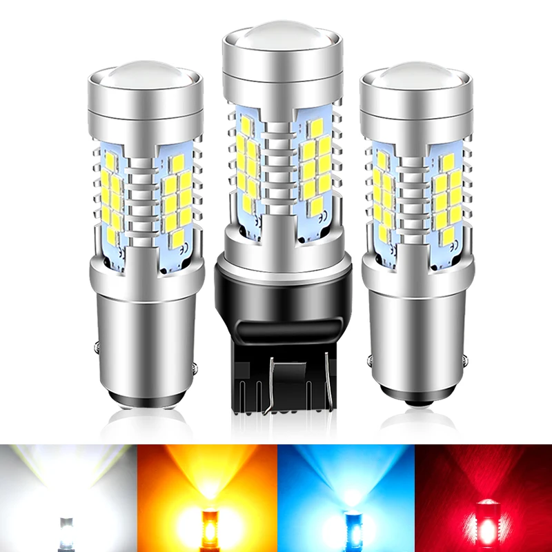

2PCS 1156 P21W BA15S PY21W BAU15S 1157 P21/5W BAY15D LED Turn Signal Lights T20 7443 W21/5W 7440 W21W Reverse Brake Fog Lamp DRL