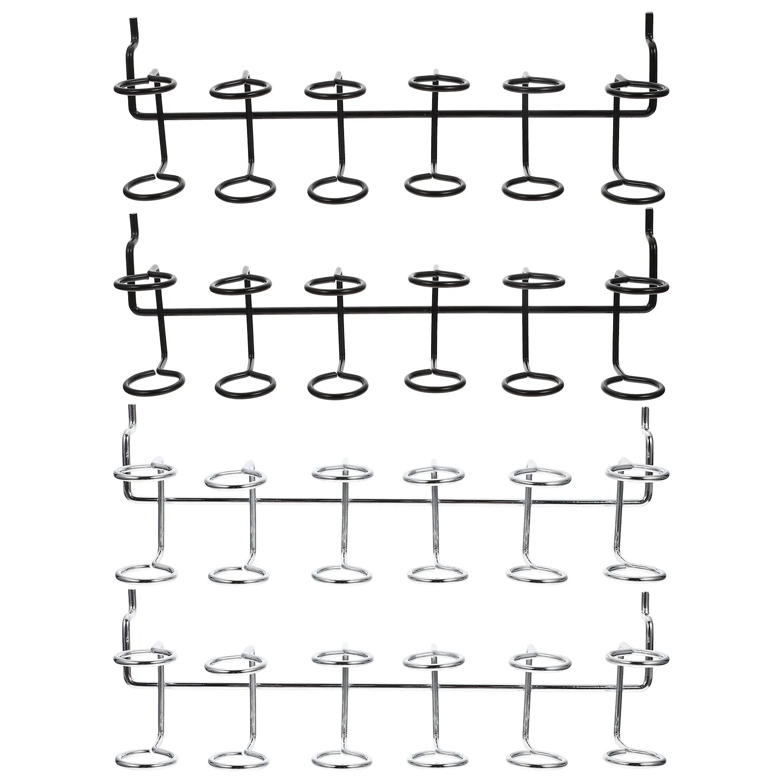 4Pcs Tool Storage Rack Pegboard Screwdriver Organizer Multi-Ring Holder Workshop Hand Tools Organizer Screwdriver Holder