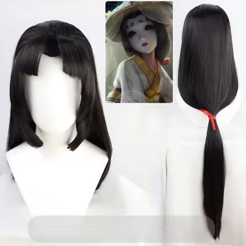 Identity V Geisha Michiko Cosplay Wig Anime Roleplay Party Costume Prop Synthetic Hair
