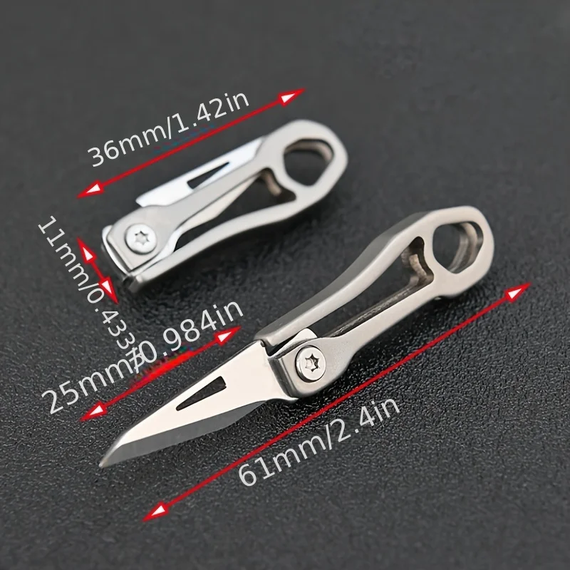 Mini Folding Knife Sharp Outdoor Carry-on Edc Keychain Pendant Gift Unpacking Express Tool Portable Stainless Steel Knife