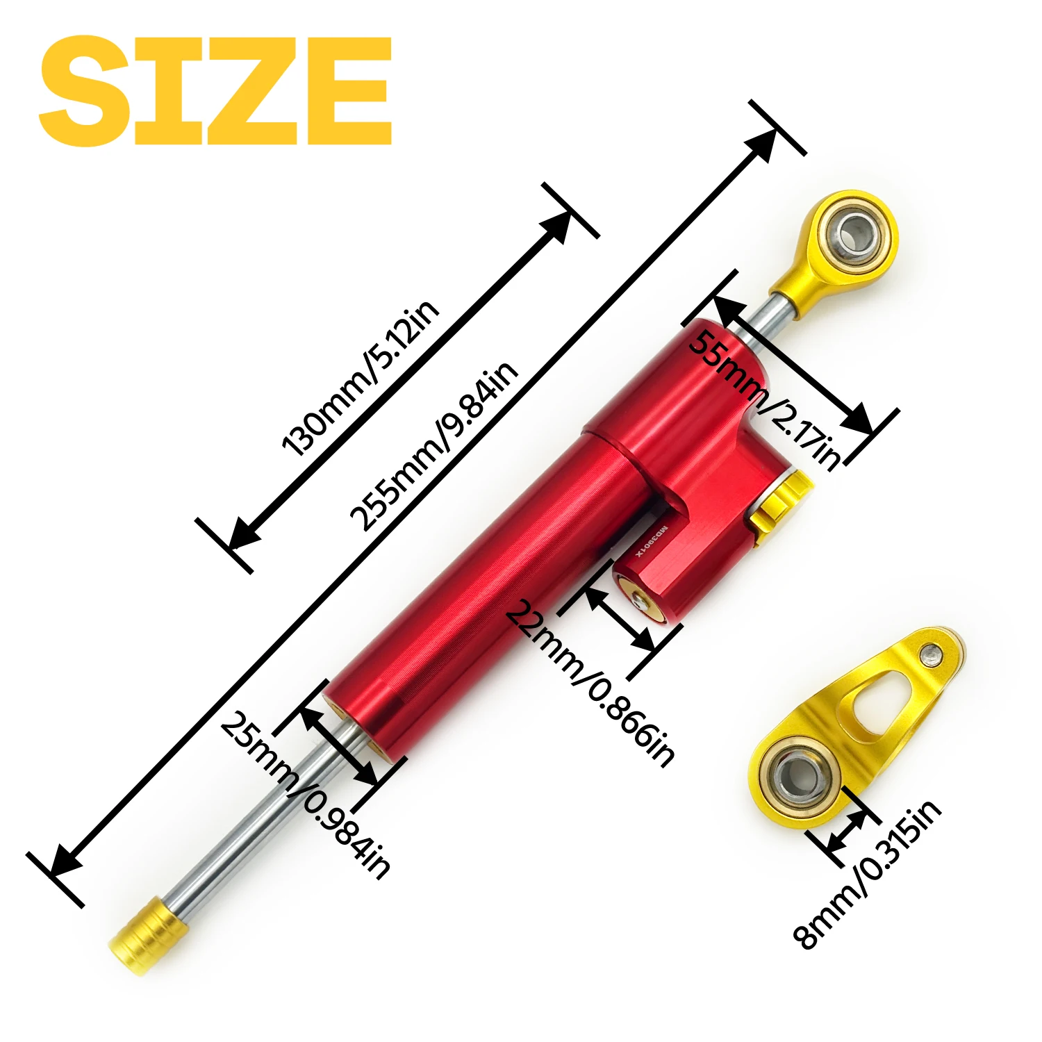 JOYOR Electric Scooter Steering Damper for JOYOR T6 T6-E T6-E-PRO T10 Refuse Death Wobble Handlebar Swing