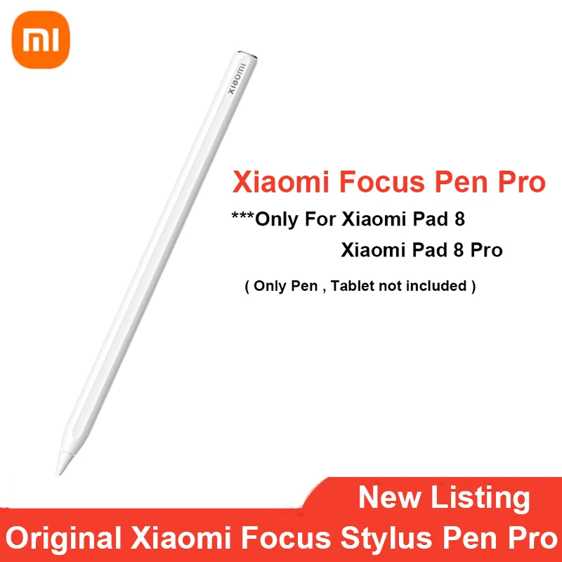 

Оригинальный стилус Xiaomi Focus Pro для Xiaomi Pad 8 / 8 Pro с магнитным креплением для рисования ﻿ Стилус для письма с 8192 уровнями чувствительности к нажатию и низкой задержкой