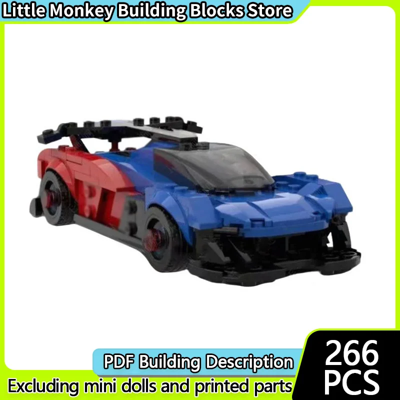 Stadsautomodel MOC Bouwstenen SS-107 Concept Racewagen Modulaire Technologie Kinderen Vakantiegeschenken Monteren Speelgoed Pak