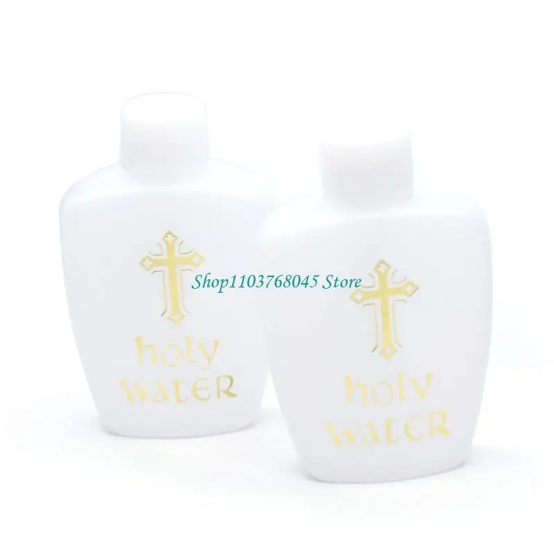 R53F Garrafa água Lourdes 60ml Garrafa católica vazia Garrafas água benta 60ml católica