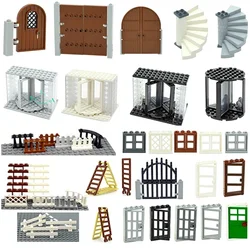 MOC City Friends House Parts Fence Stairs Ladder Gate Building Blocks Door Window Figures Garden Leduo DIY Accessories Bricks