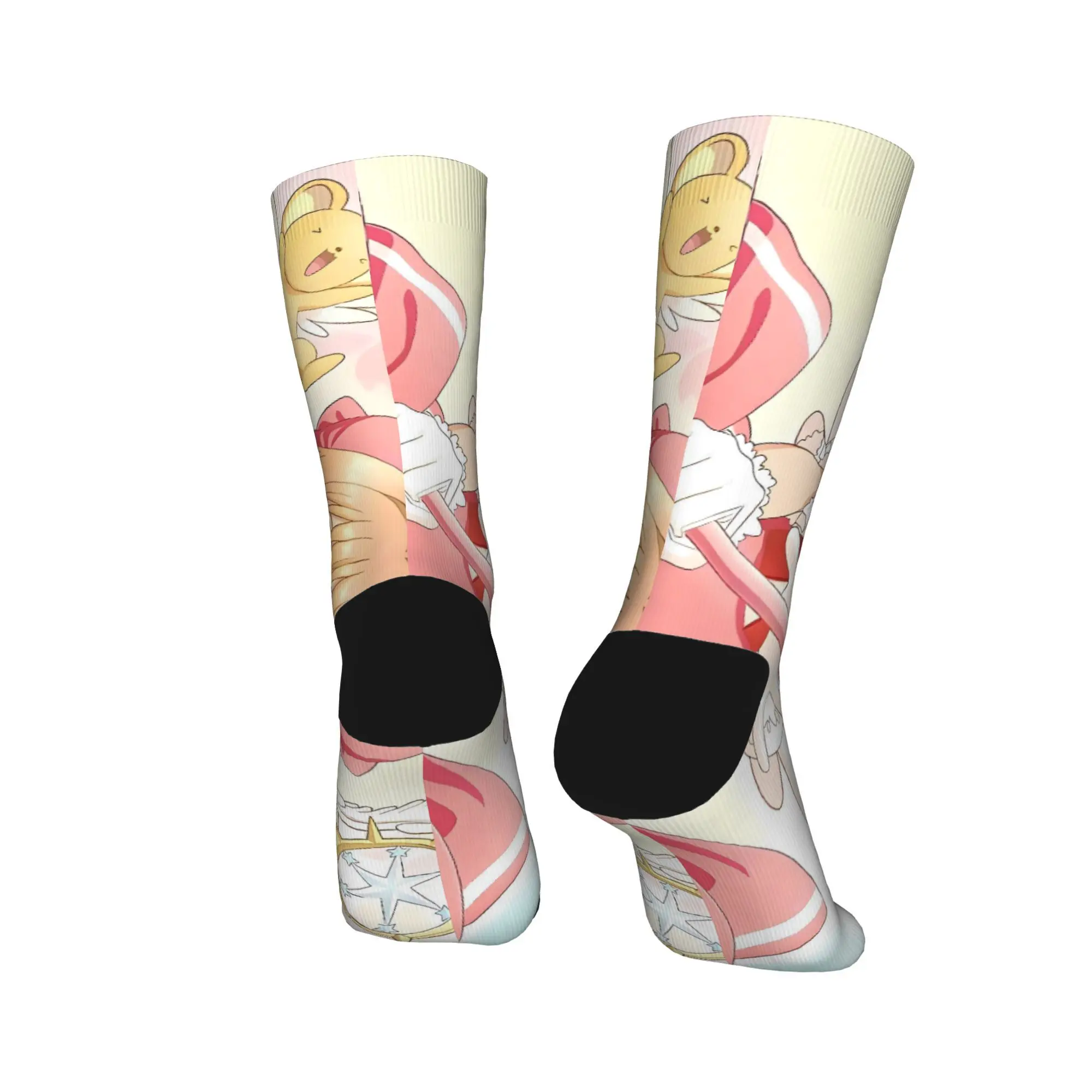 أنيمي كاردكابتور ساكورا الجوارب الخريف جوارب خمر الكبار الرجال الجوارب الناعمة تصميم الدراجات المضادة للبكتيريا الجوارب