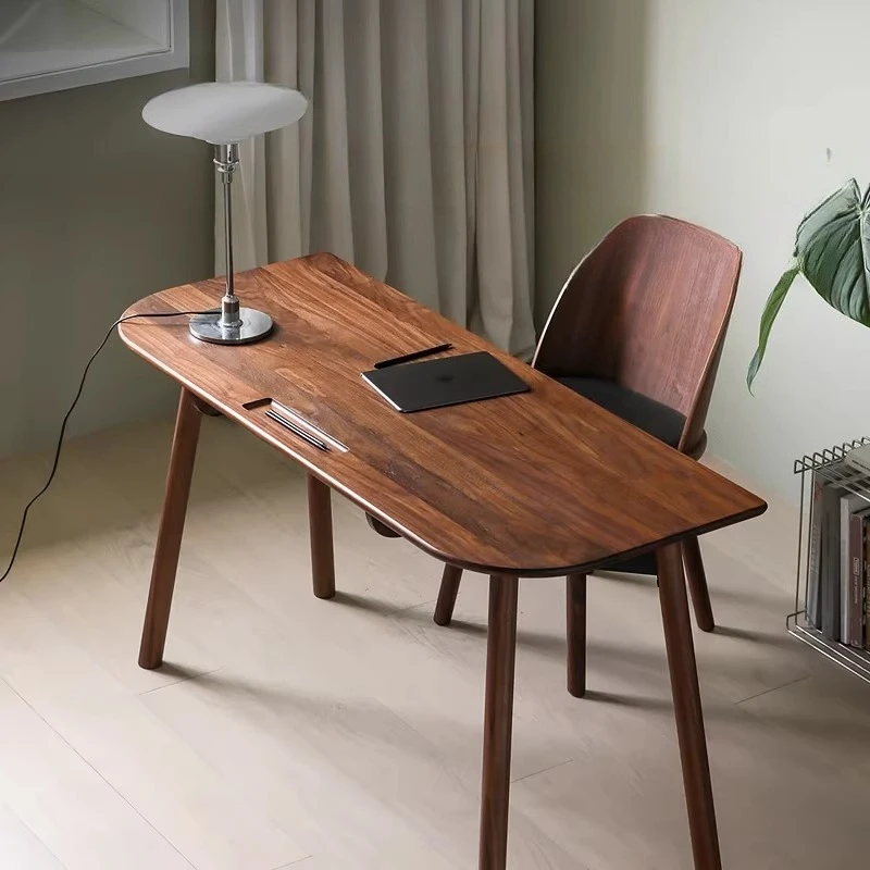 Minimalist Wooden Office Desk Standing Modern Space Saving Office Desk Bedroom Conference Escrivaninha Commercial Furniture
