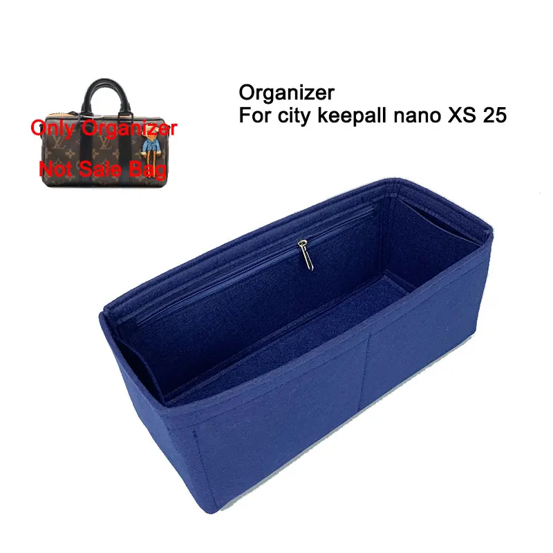 Felt Liner Bag Insert Organizer For LV City Keepall Nano XS 25 27 Inner Lining Storage Bag Support Bag