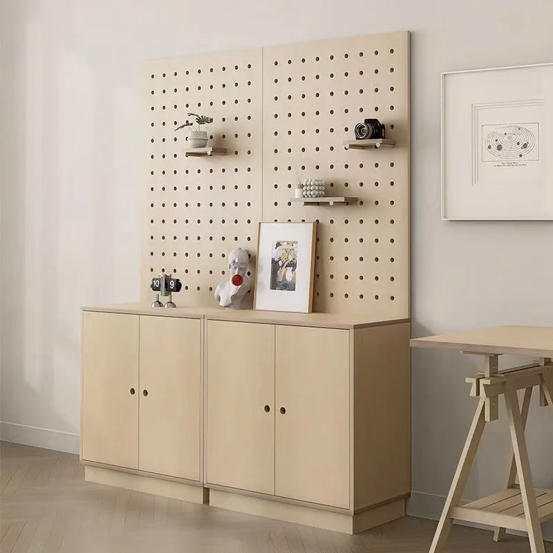 Medieval style hole board display cabinet Ocean board Floor-to-ceiling shoe cabinet Display shelf Booth Storage cabinet Entrance