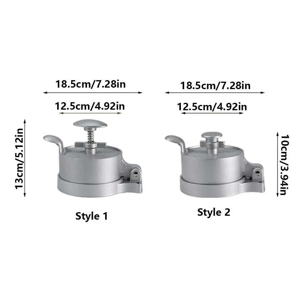 Adjustable Thickness Hamburger Patty Maker Aluminum Alloy Material Non-stick Surface Manual Burger Press Easy To Clean view 5