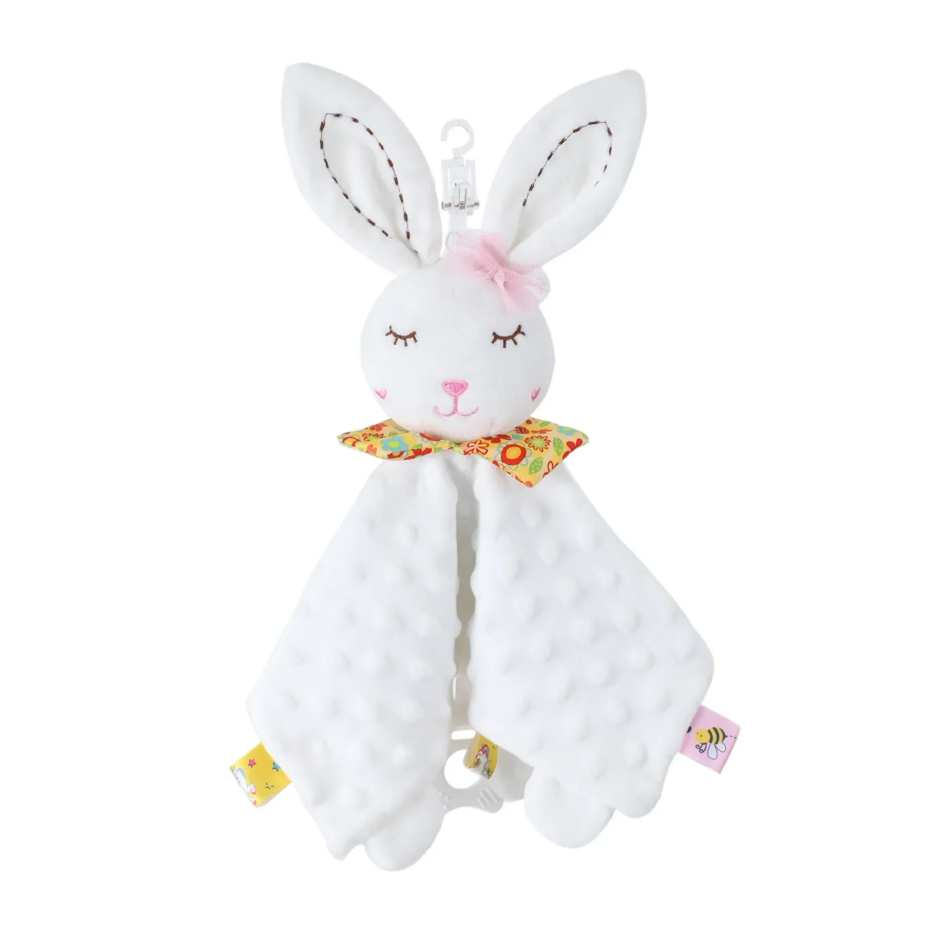 Baby pluche knuffels beveiligingstag schattige knuffeldier deken dekbed r Bunny kalmeren sussen handdoek pasgeboren kraamcadeau