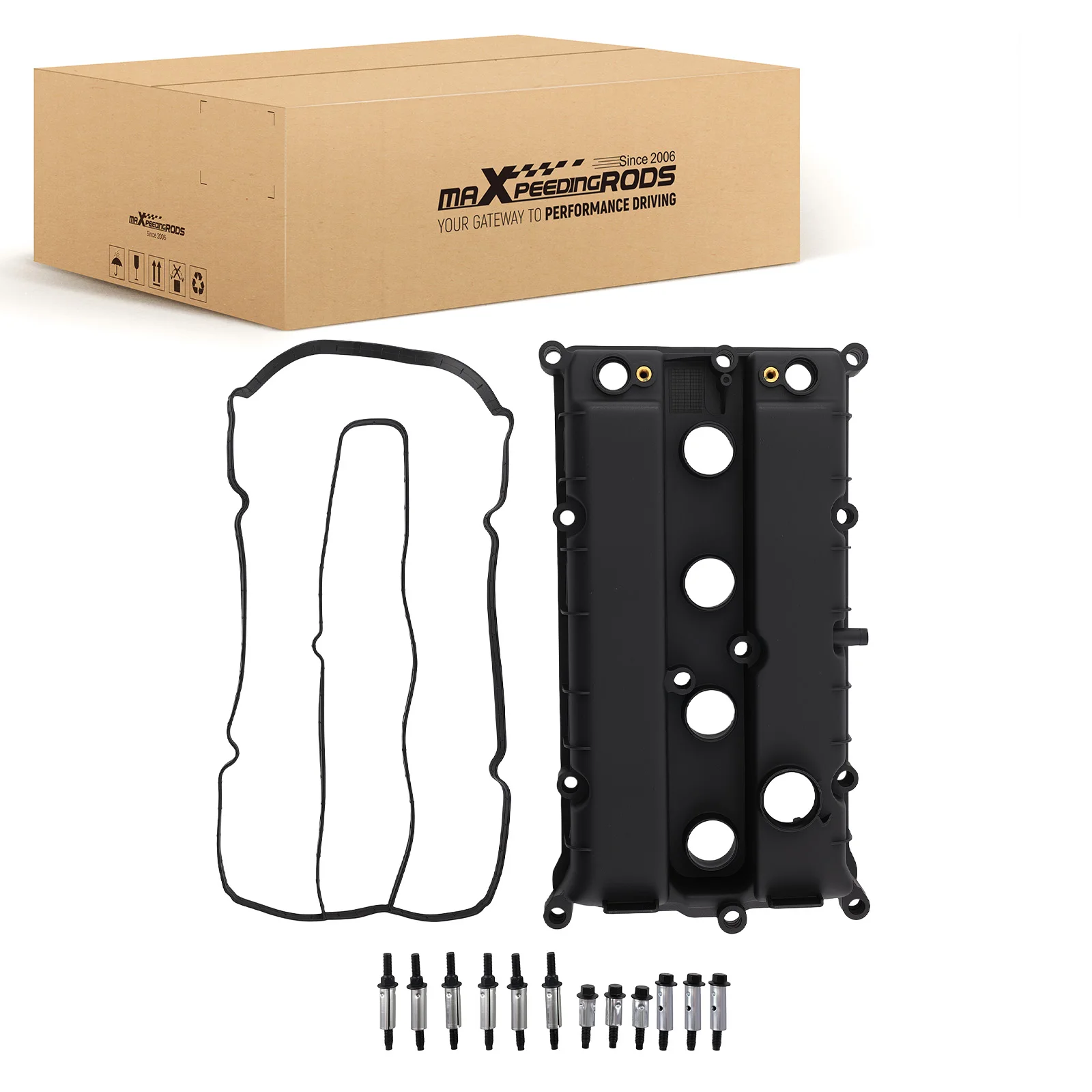 

Engine Valve Cover w/Gasket Bolt for Ford Fiesta 2014-2019 1.6L L4 4M5G6M293CM 4M5Z6582E