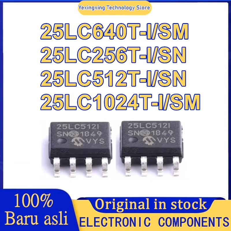 5Pcs 25Lc256T-I/Sn …