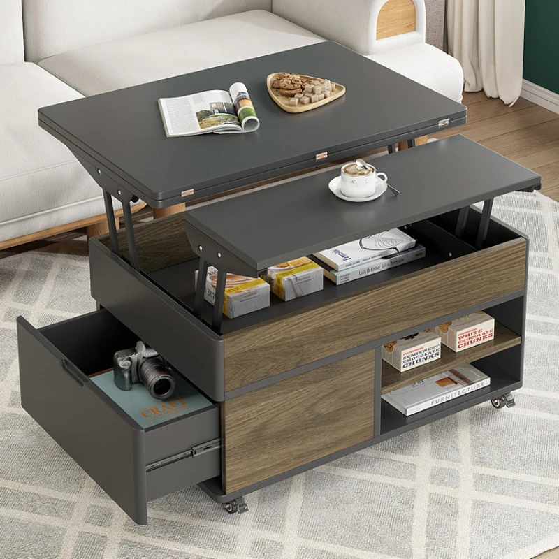 

Lifting Simple Coffee Tables Storage Drawers Floor Small Minimalist Side Table Living Room Bijzettafel Furniture For Home