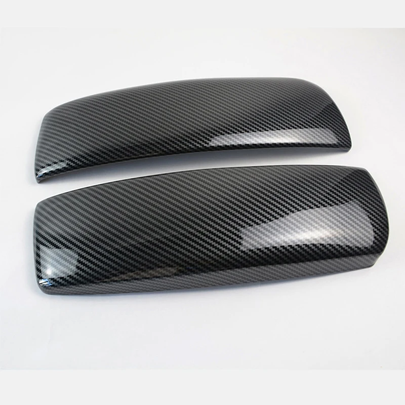 

2Pcs Carbon Fiber Look Car Interior Center Armrest Box Cover Trim Sticker Decorative For BMW X5 E70 2007-2013 / X6 E71 2008-2014