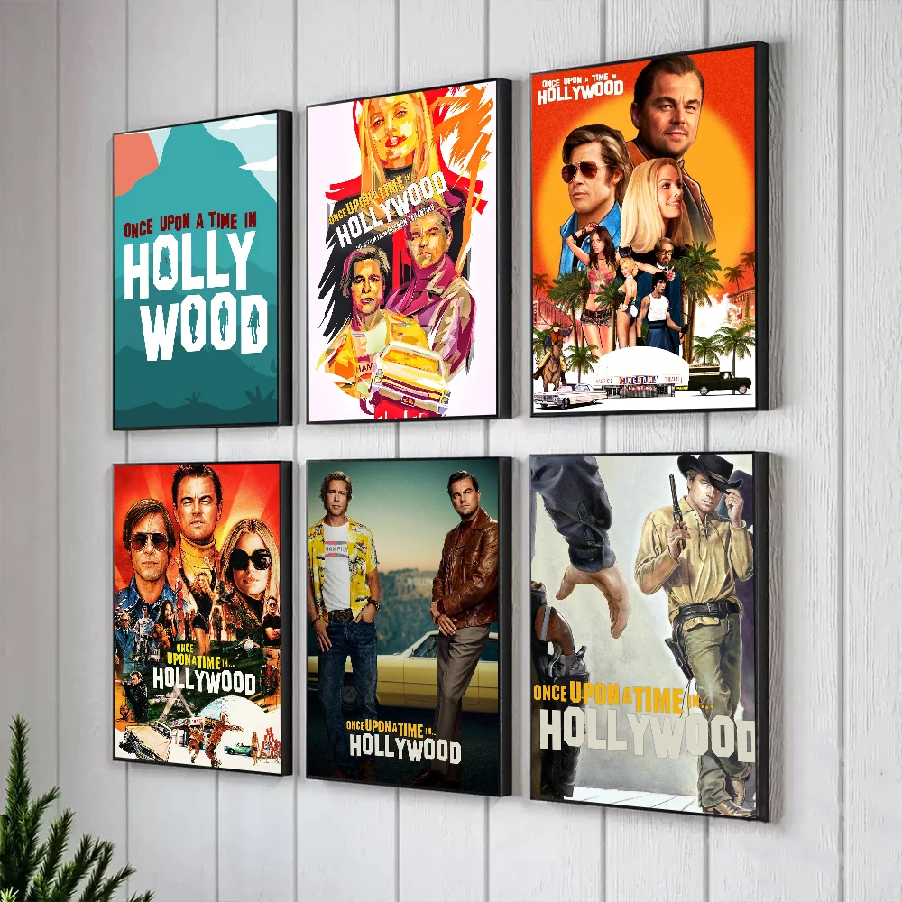 Movie O-Once Upon a Time in HollywoodS Poster Prints Artwork festival Bedroom Club living room Home Deco