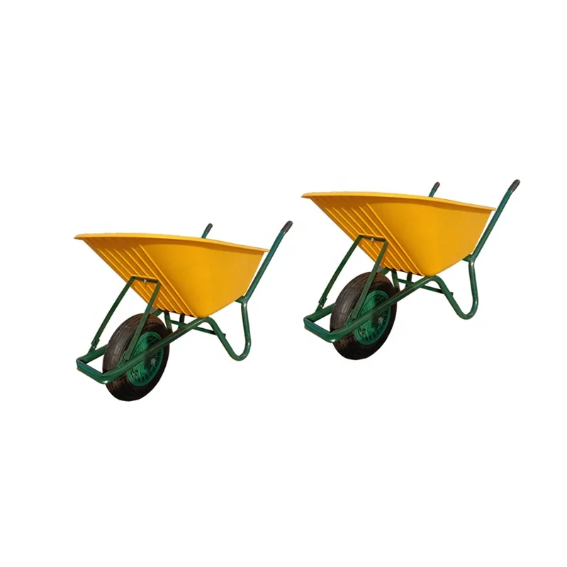 85L Plastic Tray Hand Trolley Barrow Carts For Carrying Goods