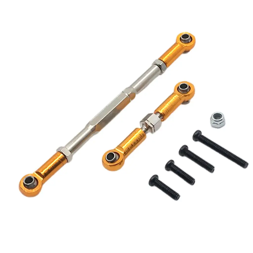 CNC Precision RC Model Steering Servo Link Turnbuckle Rod End Set for D96 D90 Defender MN99 MN90 1/12 Vehicle