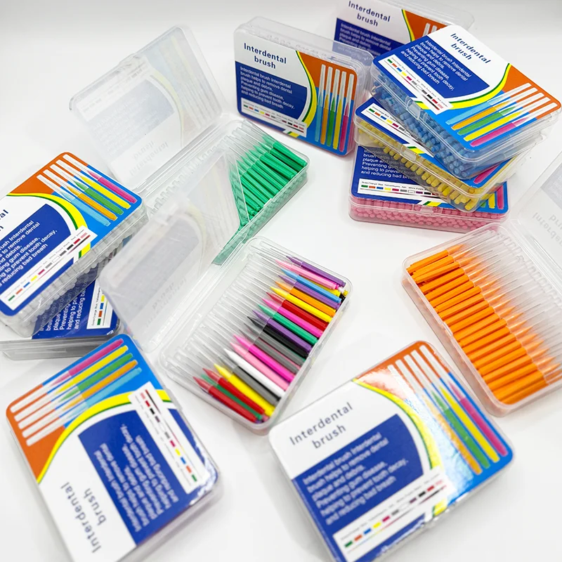 100 قطعة/صندوق فرش بين الأسنان حقيبة سفر لتنظيف الأسنان الرعاية الصحية الأسنان بين الأسنان المنظفات تقويم الأسنان الأسنان #3