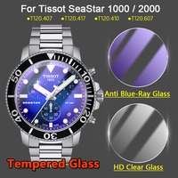 Screen Protector For Tissot Seastar 1000 2000 T120407 T120607 T120410 Watch 2.5D HD Clear / Anti Blue-Ray 9H Tempered Glass Film