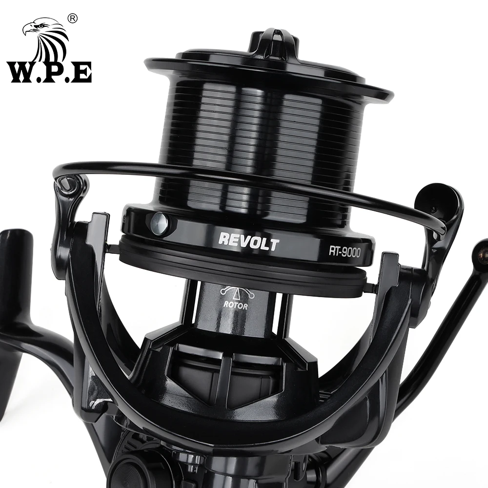 Imagem -06 - Wpe-revolta Spinning Fishing Reel Rolamentos de Esferas Tackle 8500 9000 4.6:1 Relação de Engrenagens Mais 1