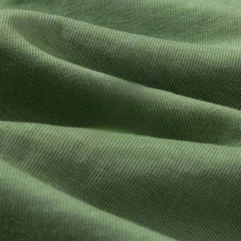 

Large oulder Version 320g Men's T-irt round Ne Cotton Pure Youth Faion Casual ort Sve Warm Thiened High Collar